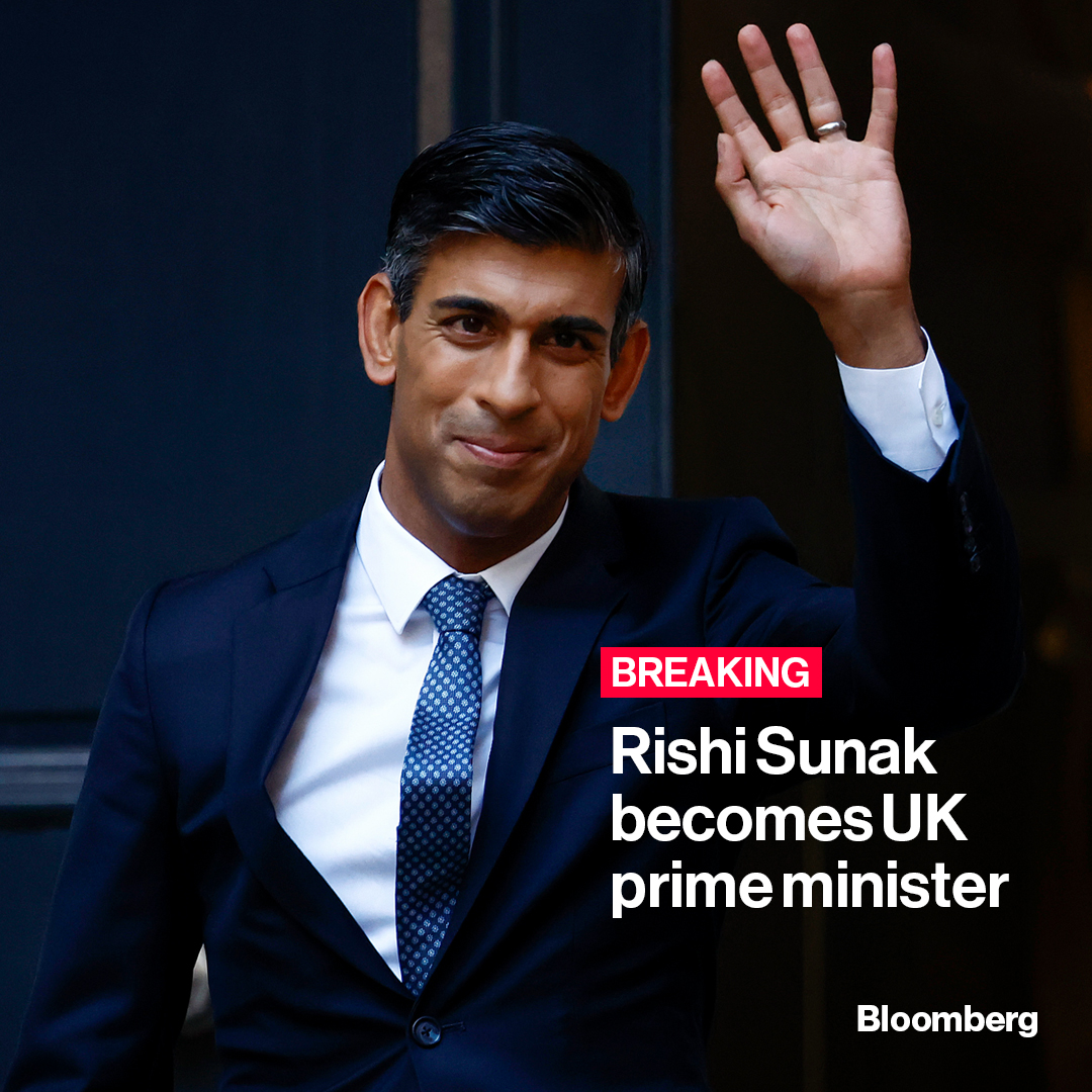 BREAKING: Rishi Sunak becomes UK prime minister He is the third holder of the post in two months, the youngest in more than 200 years, and the first from an ethnic minority trib.al/wjWrFbs