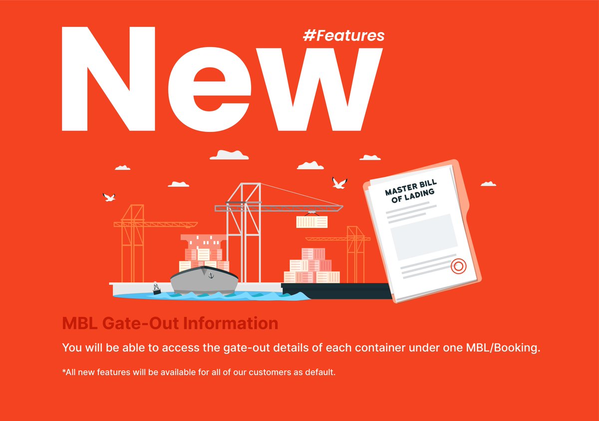 shipsgoo's tweet photo. You will be able to access the gate-out details of each container under one MBL/Booking. Even if the BL/Booking number has 10 containers, you will see the port gate-out data of each 10 of them.✨
#mbl #gateout #ports #containertracking https://t.co/JQVroUoTjb