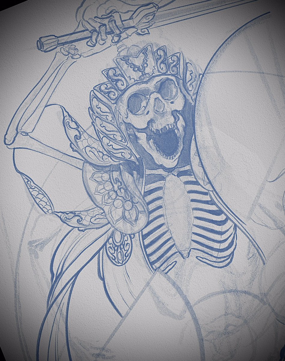 threethornedart's tweet photo. Love the #doodle or #Sketching phase. Getting my ideas out. Most of the time they don’t get completed but I do like a #skeleton it seems 😂😂 (yes, I also like the millennial 😂) https://t.co/XdbdiDMKUj