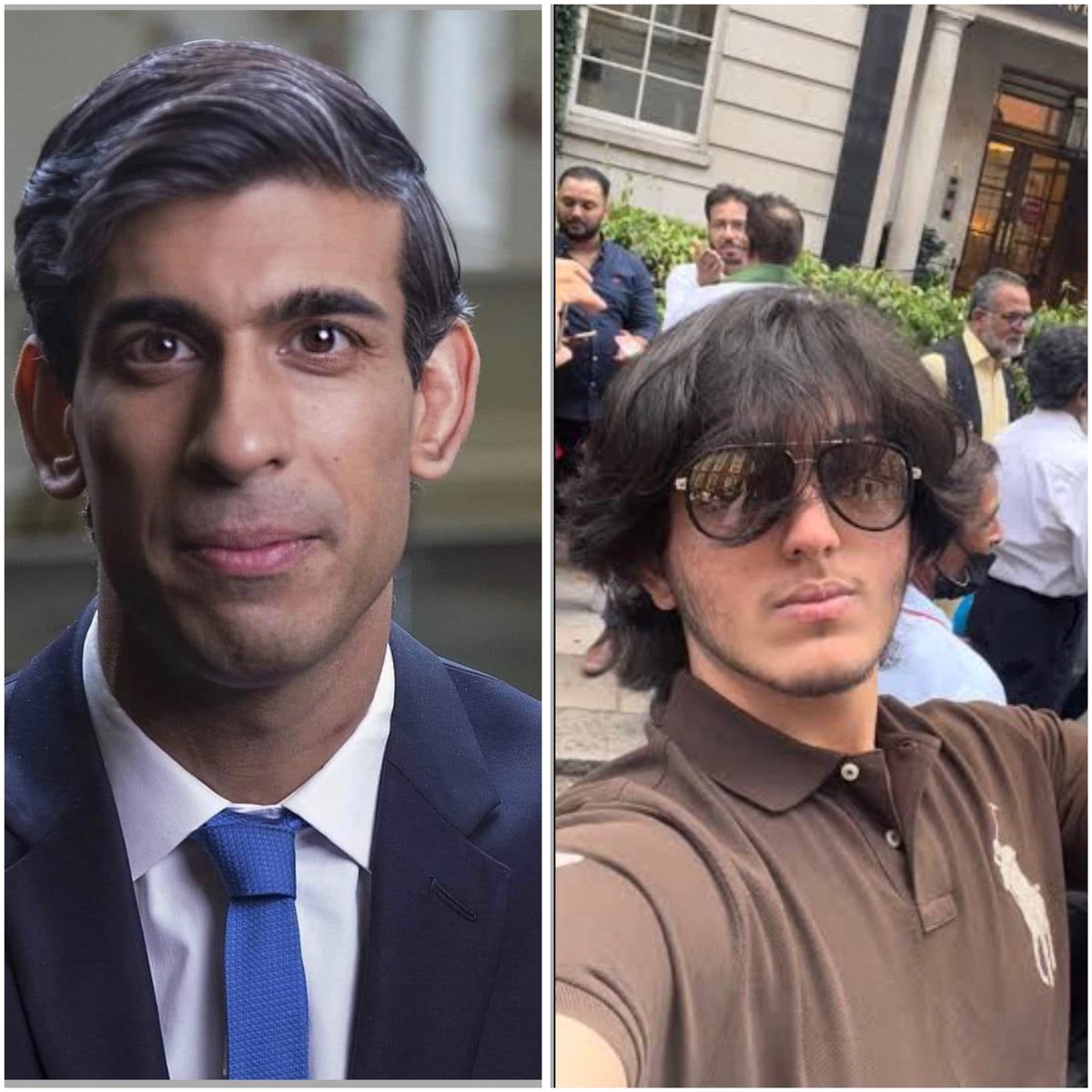 SyedMuzammilOFL's tweet photo. “What they sent to London” VS “What we sent to London”. #RishiSunakPM https://t.co/fSwVUShi2r