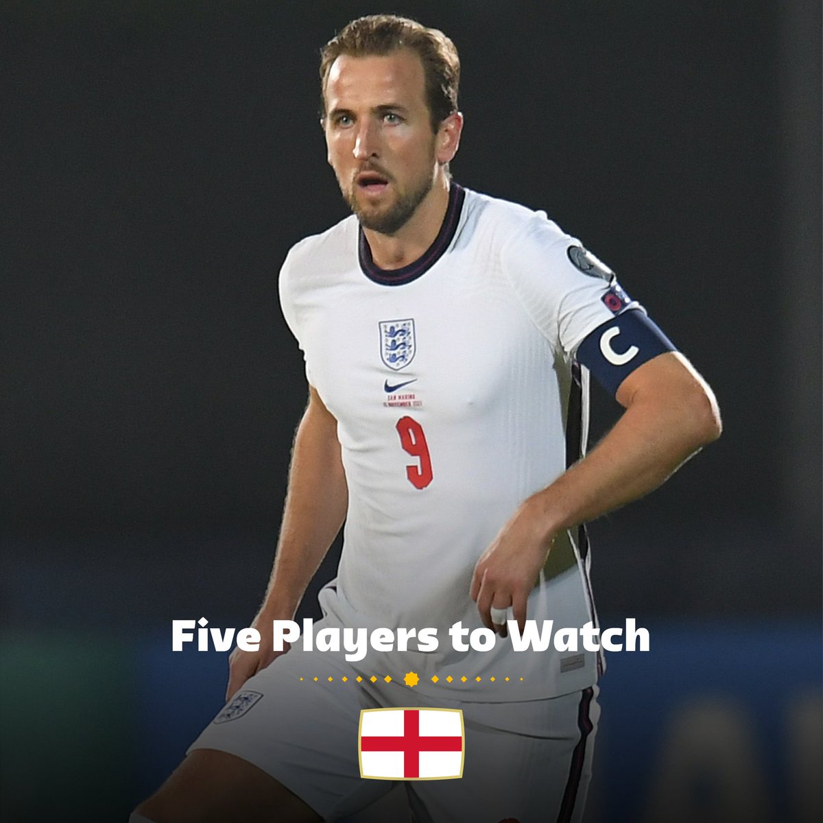 FIFAWorldCup's tweet photo. How far could @England go in the #FIFAWorldCup? 🏴󠁧󠁢󠁥󠁮󠁧󠁿💭

Here are five of their key players to look out for 👇