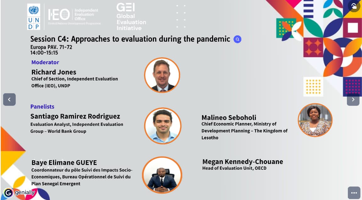 BOCS_PP2050's tweet photo. M. @BayeElimaneGue1 (Coordonnateur du #PSISE au #BOS) participera à un panel dans le cadre du National Evaluation Capacities (NEC) à Turin (Italie) le jeudi 27 octobre 2022, sous le theme principal : systèmes nationaux d'#évaluation résilients pour le #développement durable. https://t.co/woltcOEH2k