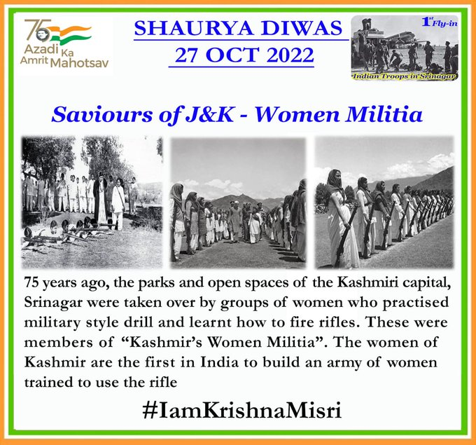 Harpree02146392's tweet photo. After “Instrument of Accession��� was signed between #J&amp;K and #India on 26 Oct 1947, #IndianArmy was airlifted to save J&amp;K. Under the command of Lt Col Dewan Ranjit Rai, 1 SIKH fought the invaders on 27 Oct 1947. 

#ShauryaDiwas #TheShauryaDiwas https://t.co/fF9ny7anil
