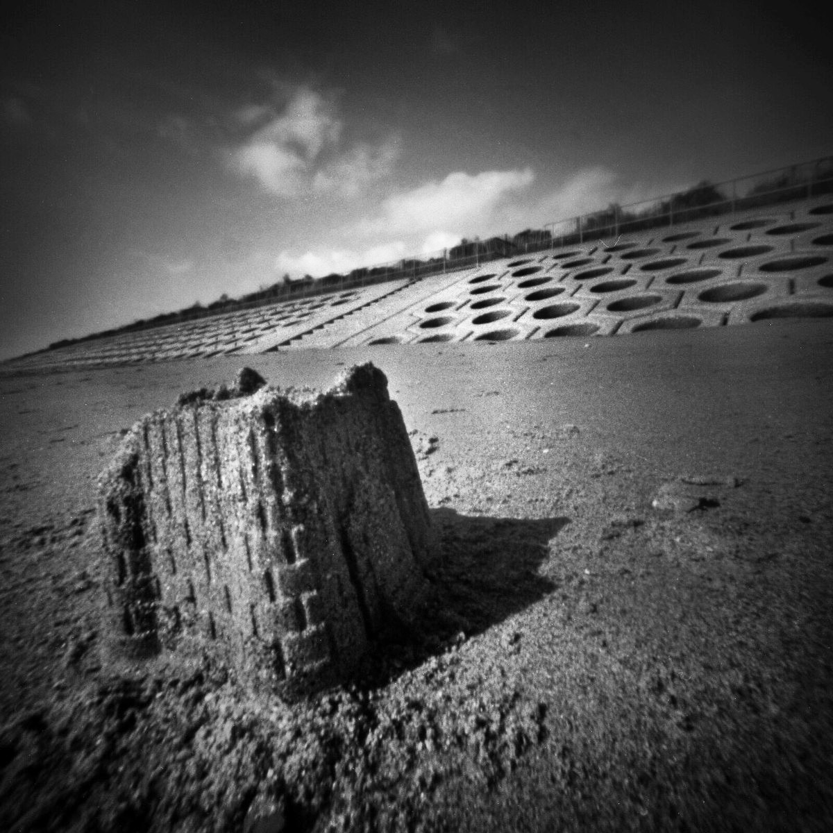 Coastal Defence. @ONDUpinhole 6X6 Fomapan 100. Rodinal. #pinhole #pinholephotography #believeinfilm #filmphotography #ondupinhole #fomapan100 #120film #120filmphotography #ishootfilm