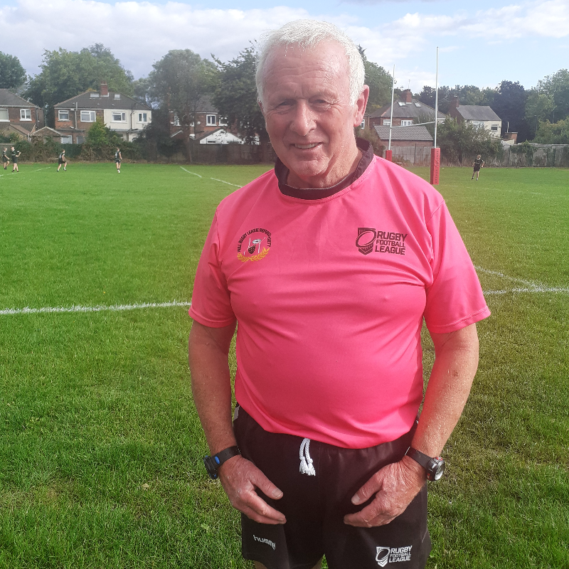 TheRFL's tweet photo. 👏 A #RugbyLeague legend!

👇 Meet Tony Randerson, the referee celebrating 45 years behind the whistle...