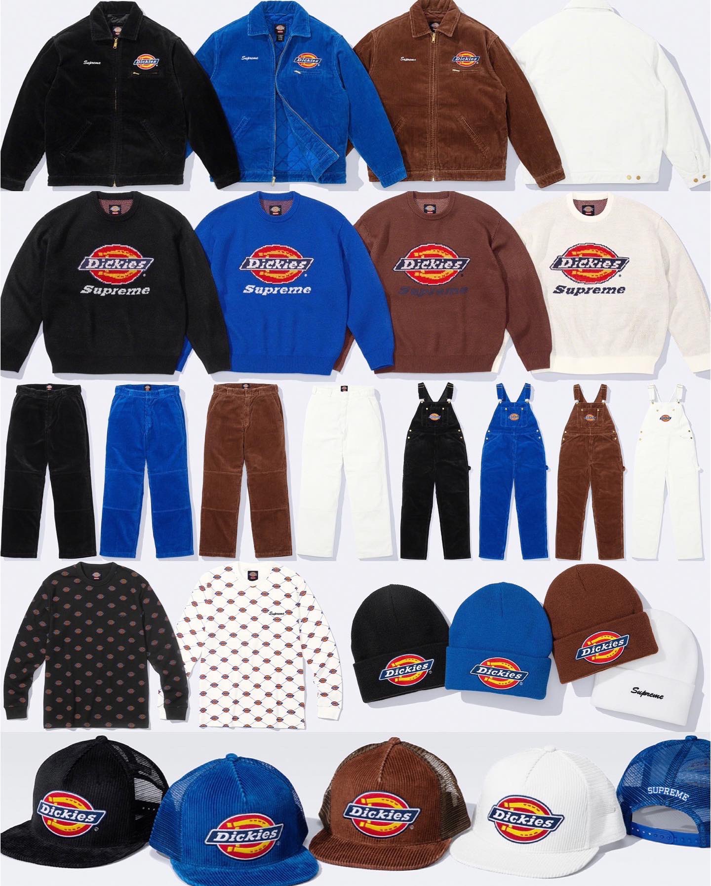 DropsByJay on X: "Supreme/Dickies Official images of the collab