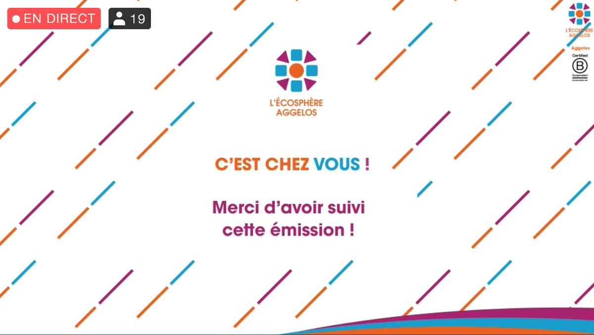 🟠🔵🟣 Merci à nos invités pour leur présence, et à vous, d'avoir suivi cette émission ! 🙌

Nous espérons avoir semé quelques graines d'inspiration #BCorp !

Vous avez loupé le LIVE ? 
Retrouvez (très) prochainement le REPLAY !
Et ce sera, par ici !➡️ emission.aggelos.fr