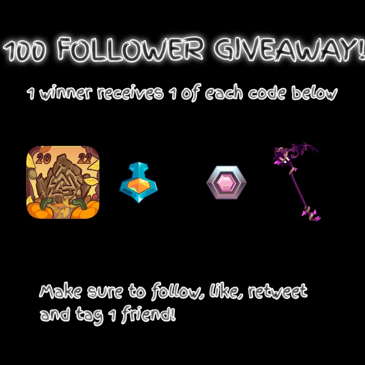 DDarkHawkeye's tweet photo. ! ! ! MY 100 FOLLOWER GIVEAWAY ! ! !

1 lucky winner will receive 1 cc v.2, 1 v.1, 1 harvest sickle and 1 Autumn 2022 avatar!

Remember to follow @DDarkHawkeye, to like this tweet, retweet this tweet and tag 1 friend (feel free to tag me)

Good luck all! https://t.co/VMRQMI7tlM