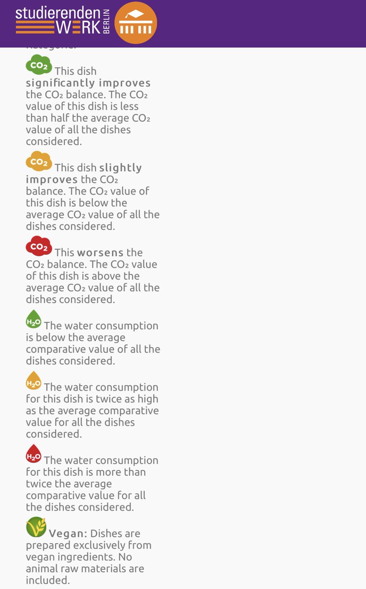 Appreciate the addition of CO2 and H2O footprints 👏 <a href="/StuWeBerlin/">studierendenWERK</a>