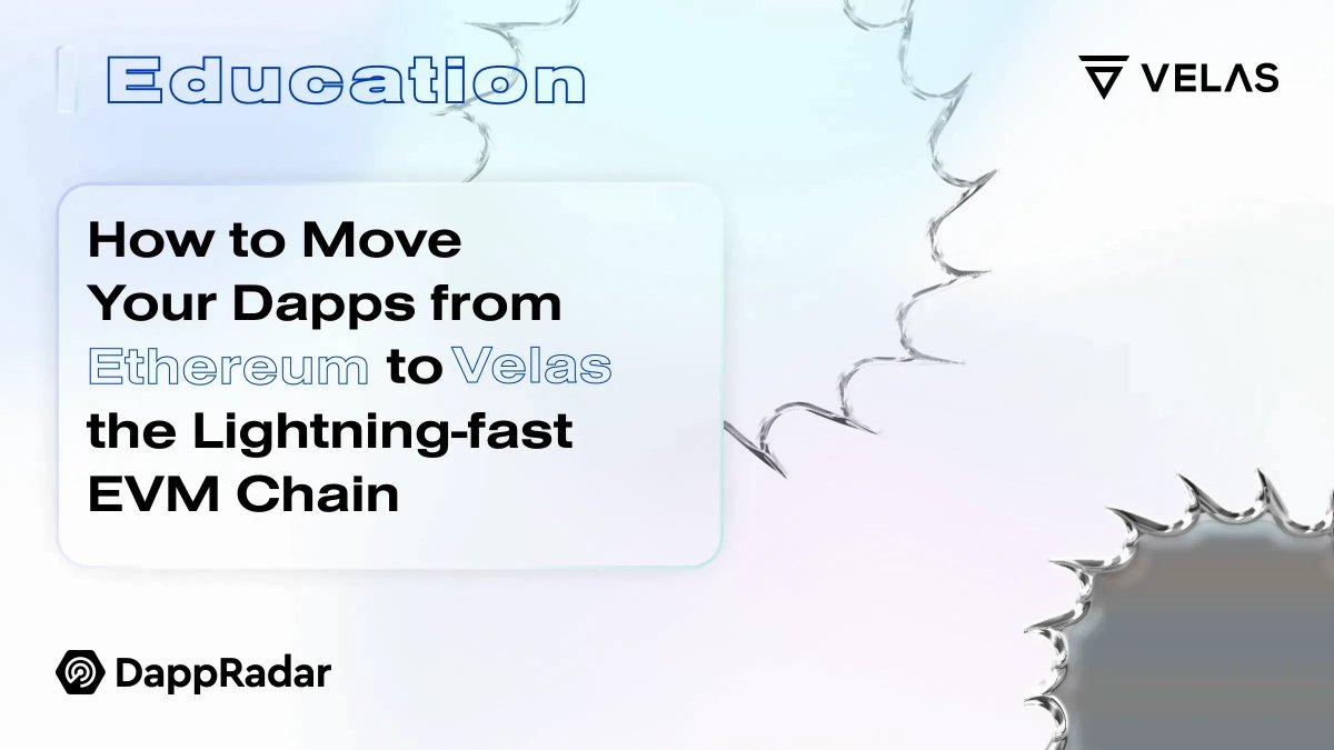 🔥 Move your #dApps from Ethereum to Velas #blockchain to achieve lightning-fast EVM chain performance. 

Find out more about how Velas addresses scalability issues.

Read more: vlx.network/move-your-dapps