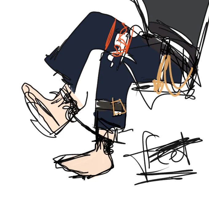 y u like my feet broooo.... (THANKS FOR BLIND DOODLE REQUEST ) 