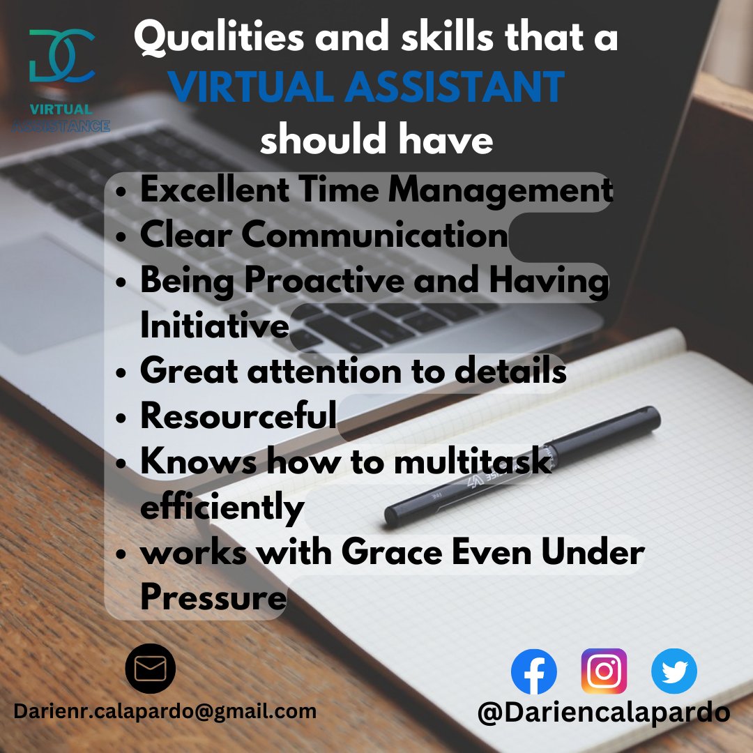 DarienCalapardo's tweet photo. A Virtual Assistant must be able to listen to instructions.👂 They should always show initiative in problem solving by proposing solutions and finding solutions on their own.🛠 
A virtual assistant should always communicate well with their team and clients. #DigitalJobsPH #Aurora https://t.co/SVRH0Caw6H