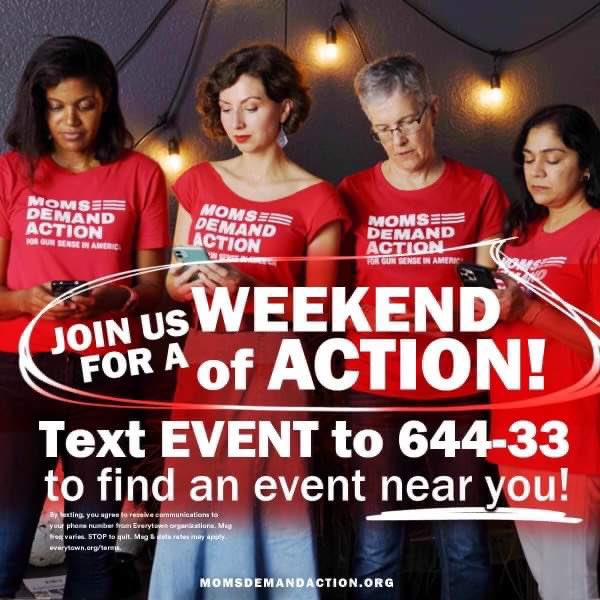 The election is almost here! As a Connecticut <a href="/MomsDemand/">Moms Demand Action</a> volunteer, I’m working hard to help elect candidates who prioritize public safety. And I need your help!

Text EVENT to 644-33 to join our Weekend of Action—Oct. 29-30! #MomsAreEverywhere #ctpolitics