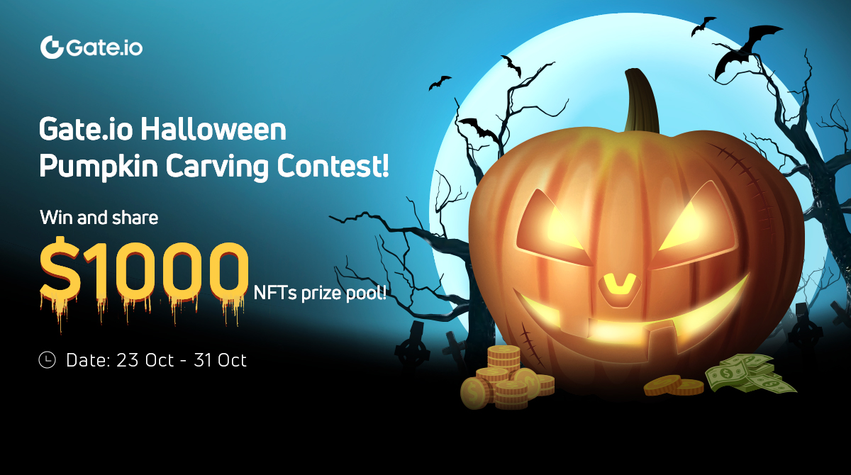 Gate's tweet photo. 🎃 Can't imagine any #Halloween without pumpkins!

📣 Here we go! Join Halloween Pumpkin Carving Contest!

🎃 Carve your special Halloween Pumpkin, Win and share $1000 NFTs prize pool!

👻 https://t.co/VEfUqui8pG https://t.co/oAZ5NQrFkM