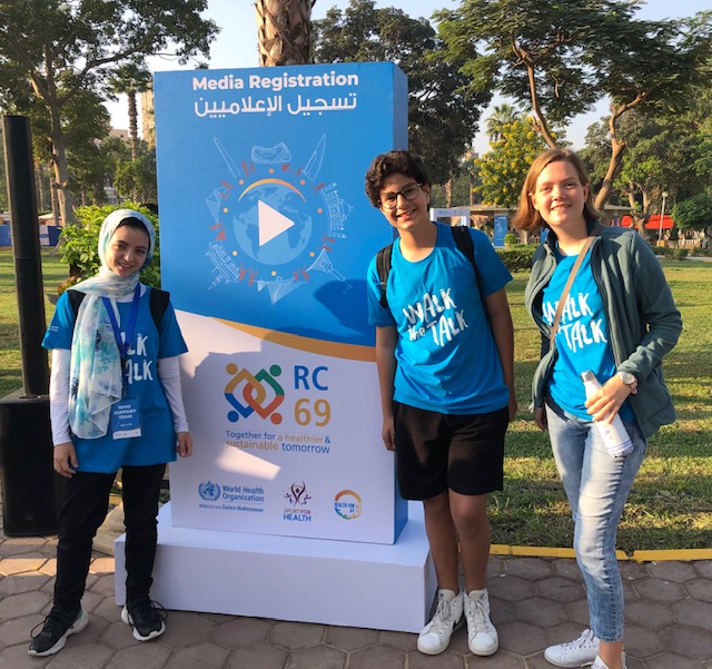 cactweets's tweet photo. CAC student, Ella Hammerich, was chosen to be 1 of 3 youth reps at the WHO "Walk the Talk" event, attended  by the WHO General Director, Health Ministers from 22 countries.She shared proposed ideas for a healthy and sustainable future!
#WeAreTheEagles #TheCACway #DiverseCommunity https://t.co/C54eVGO5F4