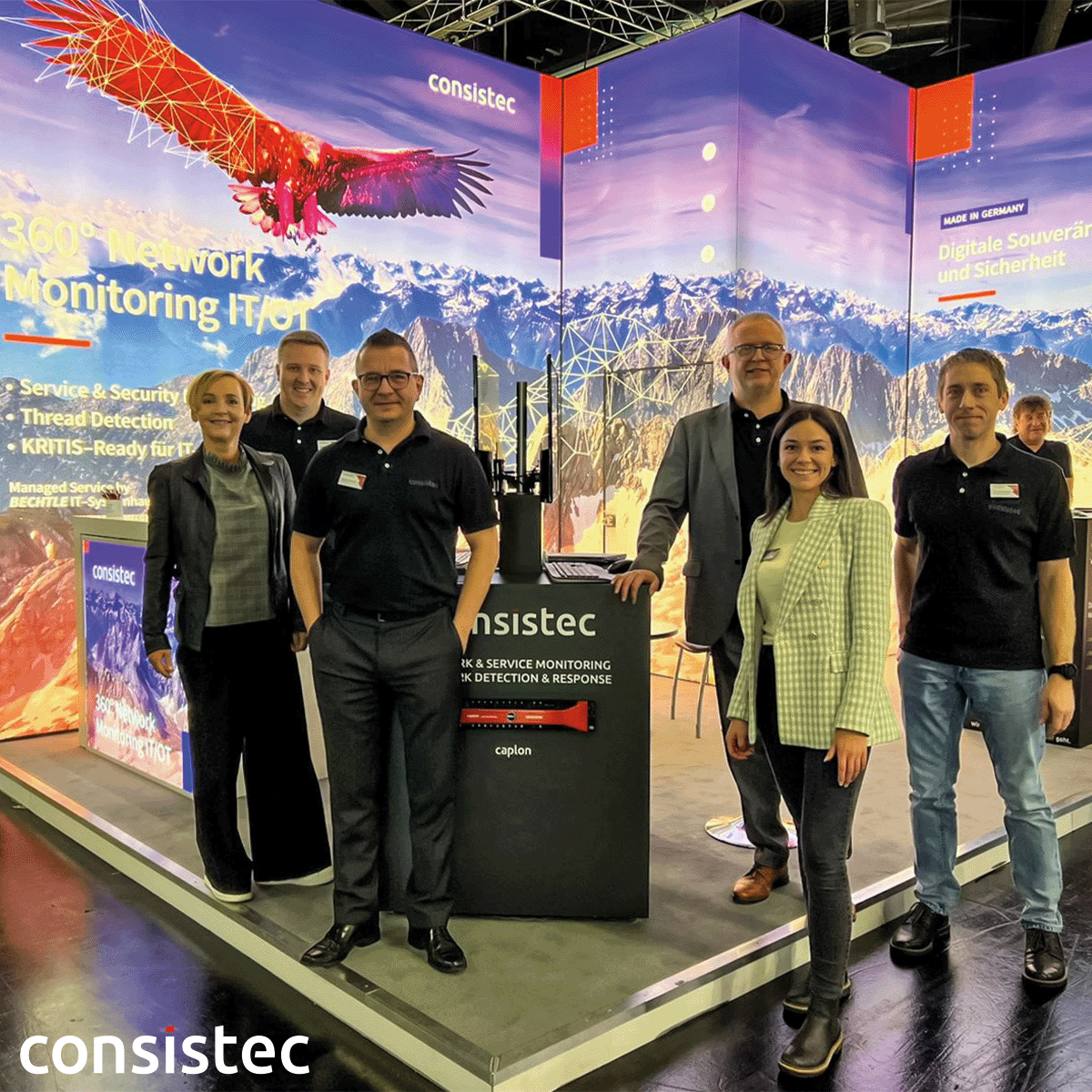 CONSISTEC_SB's tweet photo. Let's Go!  Das Team der consistec freut sich auf ihren Besuch bei der @itsa_ITSecurity 2022. 
#consistec #networkmonitoring #Security #saarland https://t.co/0ZJ5B3jIY9