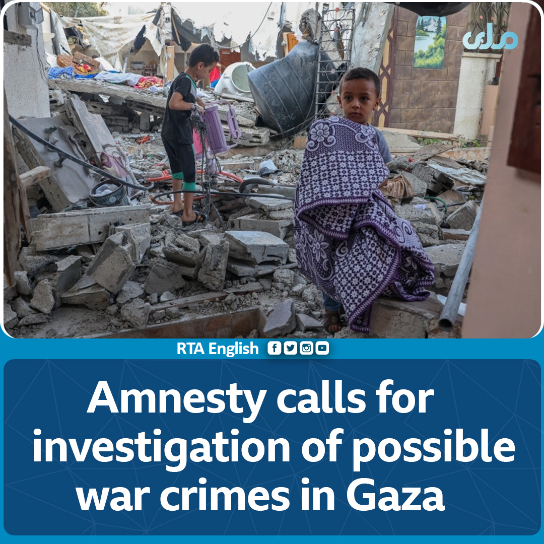 rtaenglish1's tweet photo. #Amnesty_ International has called on the International Criminal Court (#ICC) to investigate possible war crimes following the “unlawful attacks” committed during Israel’s deadly assault on the #Gaza Strip in August. https://t.co/siX6etG631