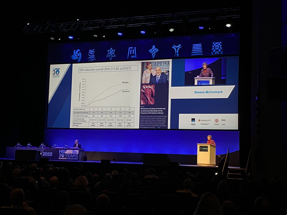 Another insightful day so far at #HIVGlasgow. Now hearing Sheena McCormack deliver the Lock Lecture on PrEP vs PEP: Where Are We Now?
