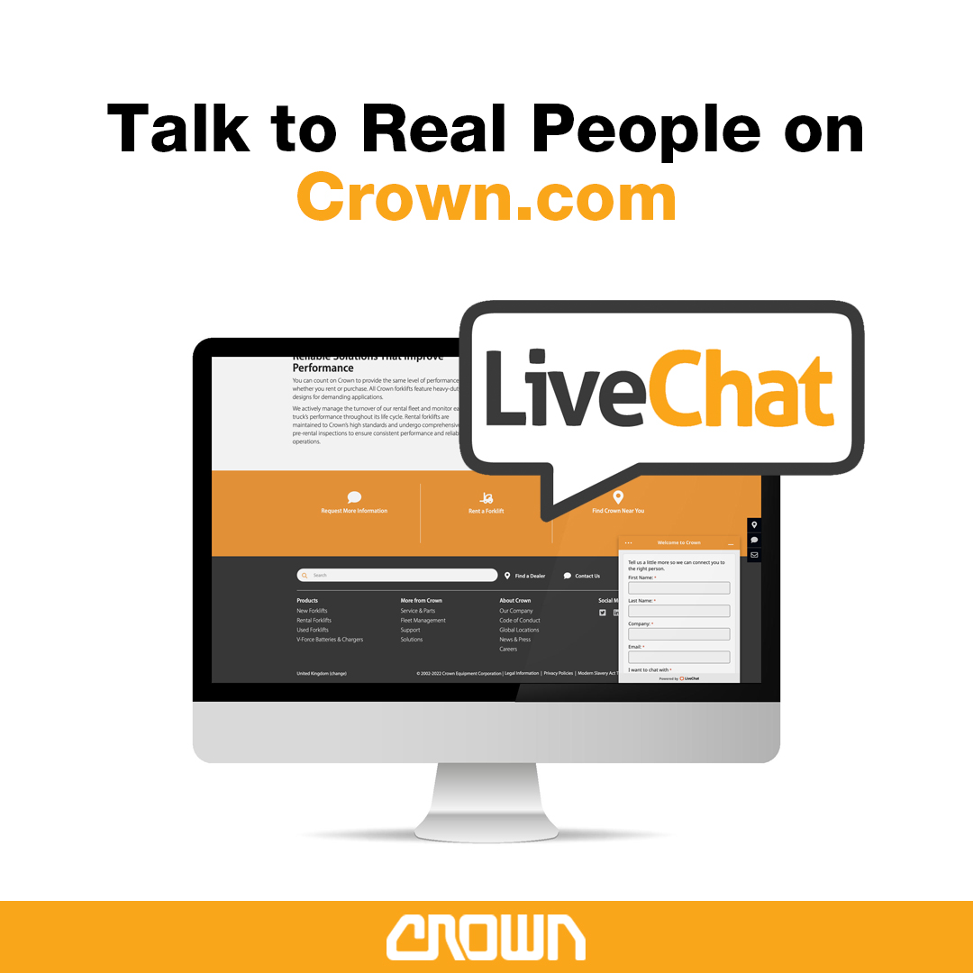 crown_europe_en's tweet photo. Did you know we have launched #LiveChat on the Crown UK website? Another great way to connect with Crown! Talk to one of our agents through the online chat, look out for the orange box on the bottom right of your screen when browsing our website. https://t.co/ruK4EjjCr7. https://t.co/pyIhynk9F1
