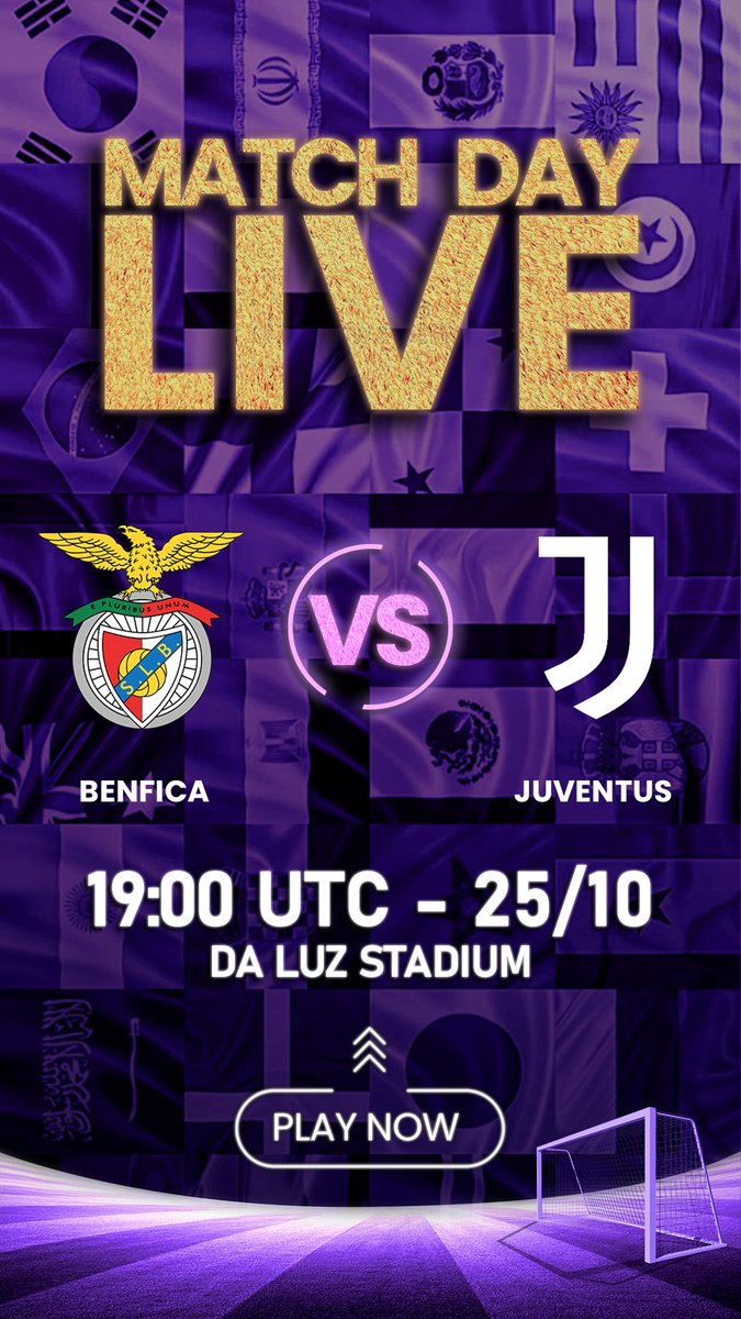 CryptoCupQatar's tweet photo. MATCH DAY ⚽️
Benfica VS Juventus
Who wins? I'll read you below 👇🏼

💻 https://t.co/OYUeZaBfZS

#nft #cryptocup #playtoearn #qatar2022 #p2e #crypto #football #freetoplay https://t.co/2wZNTcl5Em