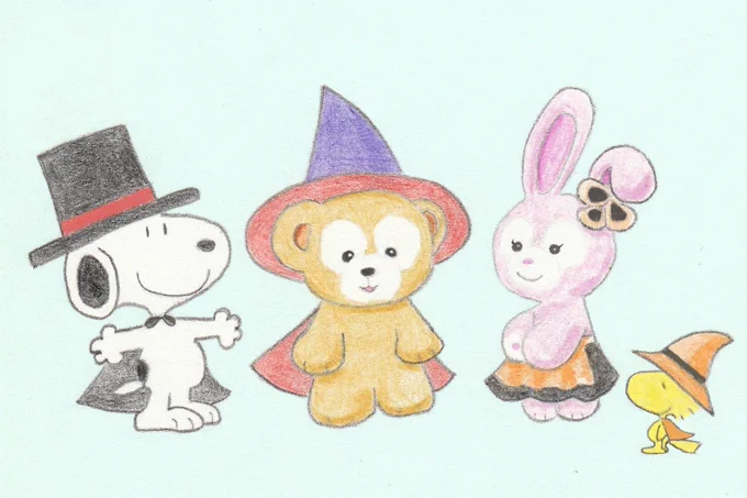 いろんなキャラとハロウィン #スヌーピー #Snoopy #Halloween 