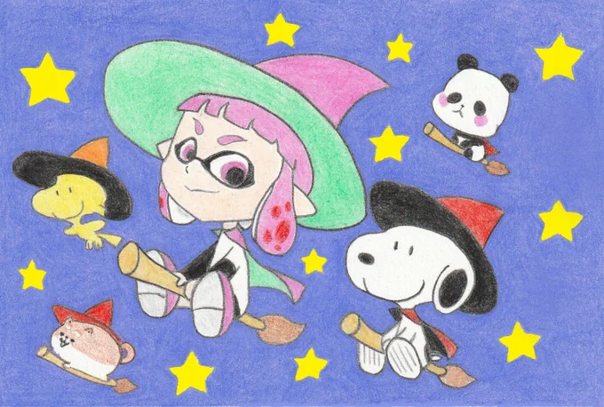 いろんなキャラとハロウィン #スヌーピー #Snoopy #Halloween 