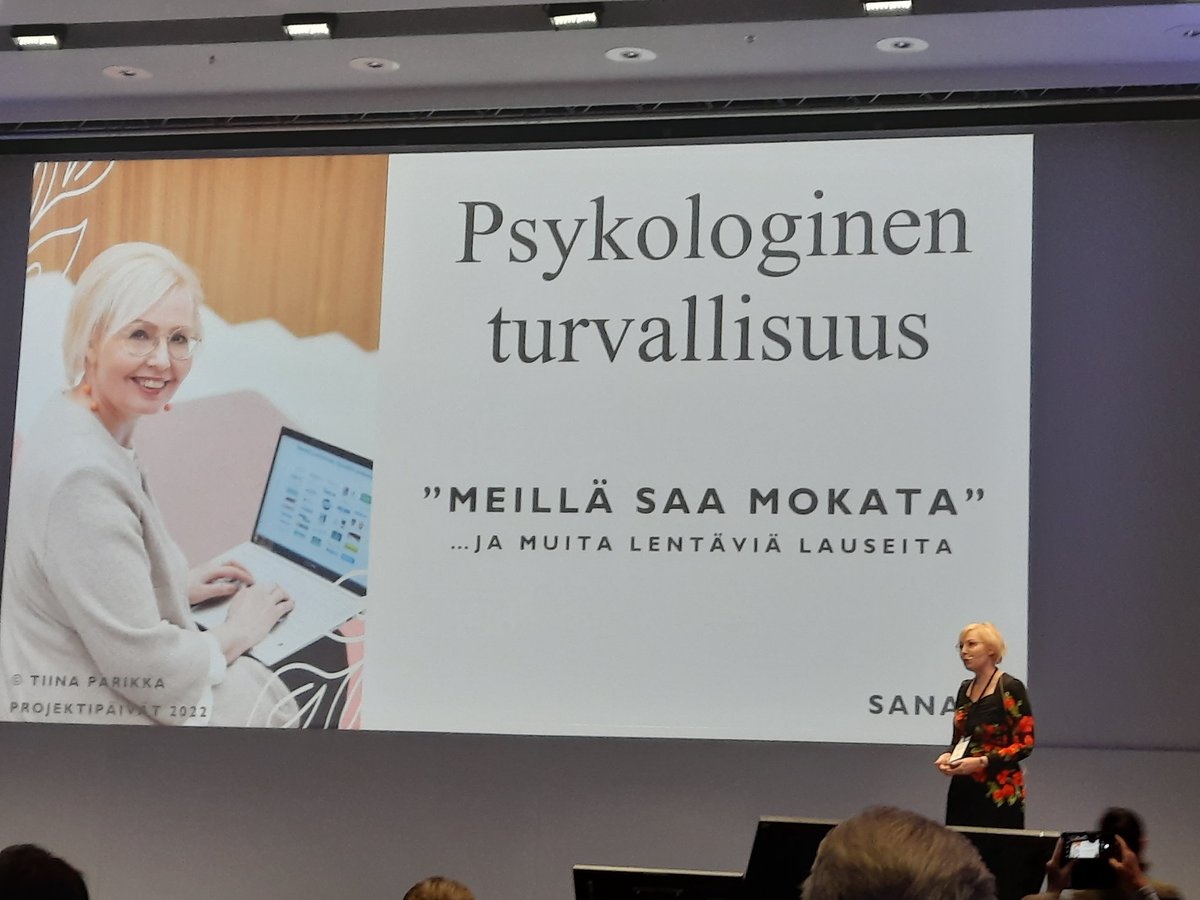 Saako teillä mokata?
#projektipäivät2022 #psykologinenturvallisuus #projektipäällikkö