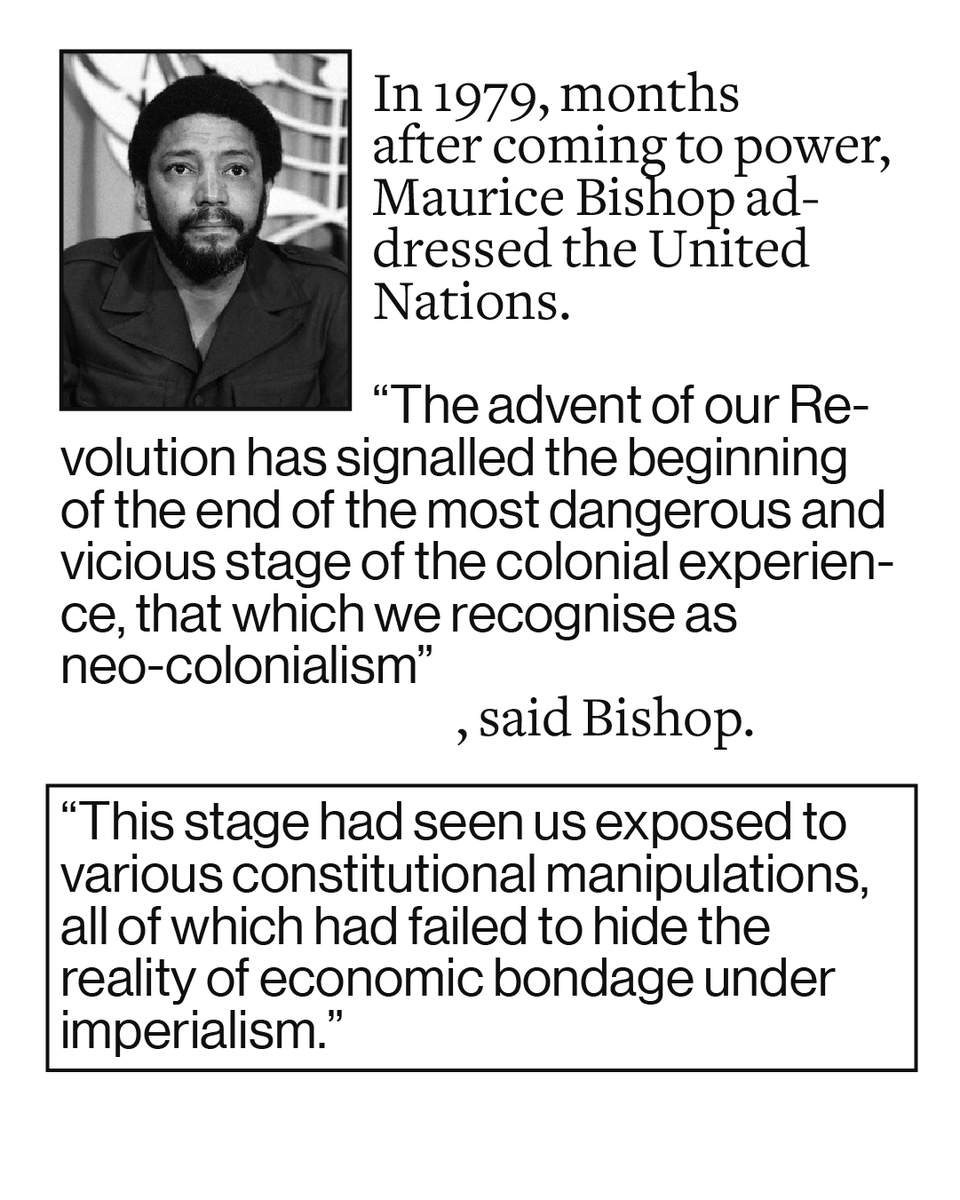 In 1979, months after coming to power, Maurice Bishop addressed the United Nations.