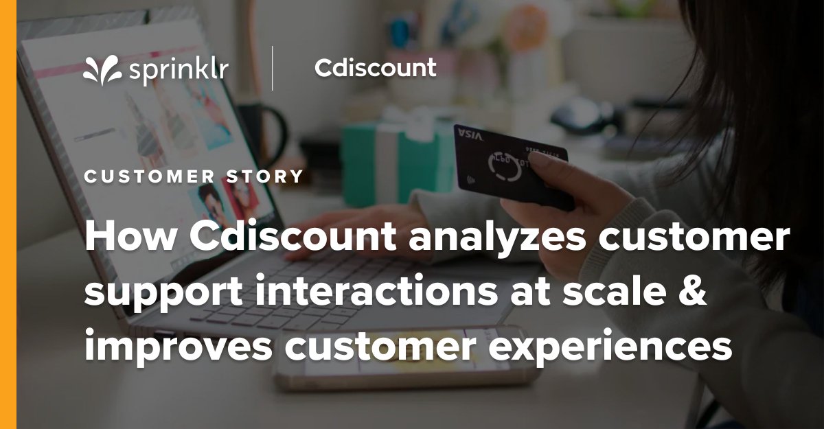 mbirb's tweet photo. Check out our new customer story with Cdiscount, a leading French e-commerce company, to learn how @Sprinklr Modern Care helped their team save time and money, making customers happier. https://t.co/nzcmiPt7Aj https://t.co/hzaP86y6mf