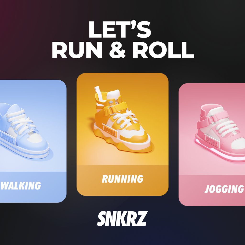 Fitness Rewards Platform for Everyone! Open Mode has finally arrived. Now, anyone, even without an #NFT, can enjoy working out with #SNKRZ. Go ahead and earn some rewards! 

👇Download &amp; Start #MoveAndEarn!
Playstore : l8r.it/cUrM 
Appstore : l8r.it/5D7C