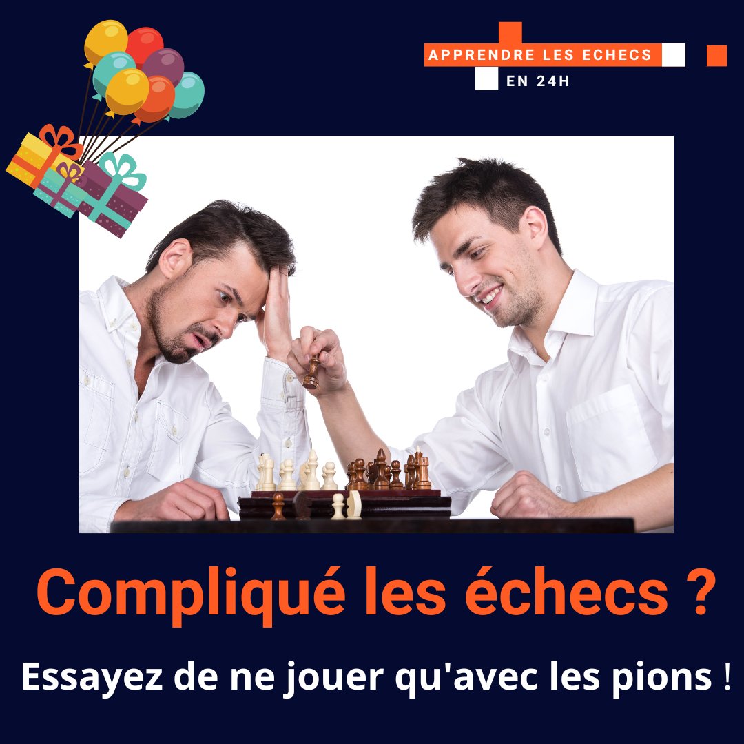 🤩 Pour fêter nos 6 ans, notre meilleur pack ÉCHECS vous est offert pendant 360 minutes ! 

À partir de maintenant vous pouvez mettre le pack de vidéos “Les finales de pions” du champion de France Tigran Gharamian dans votre besace pour 0 euros. 

👉👉 …n-espace.apprendre-les-echecs-24h.com/cadeau-2-anniv…
