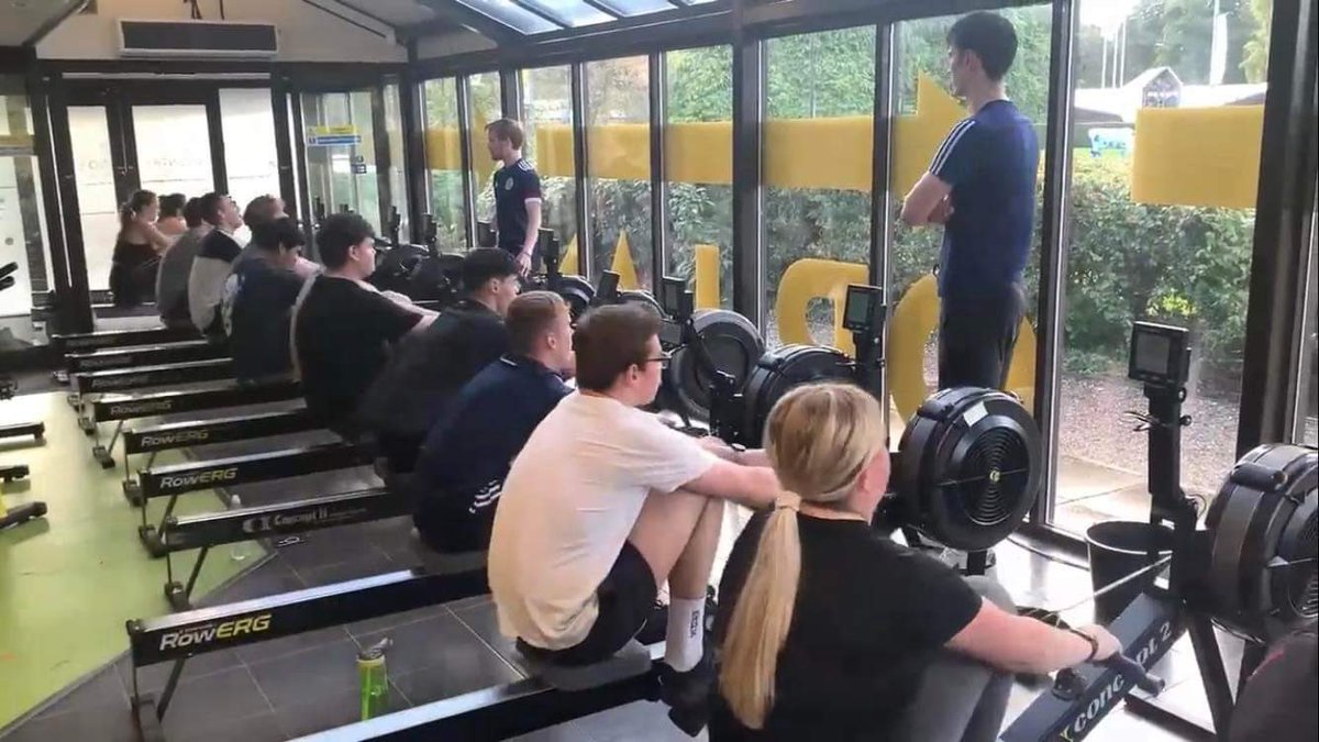 <a href="/HWUBC/">Heriot-Watt University Boat Club</a> is back strong with our freshers getting ready for Aberdeen Fours and Small Boats Head
#rowing #bleedyellow #YouWatt #HWUBC #PainCave
