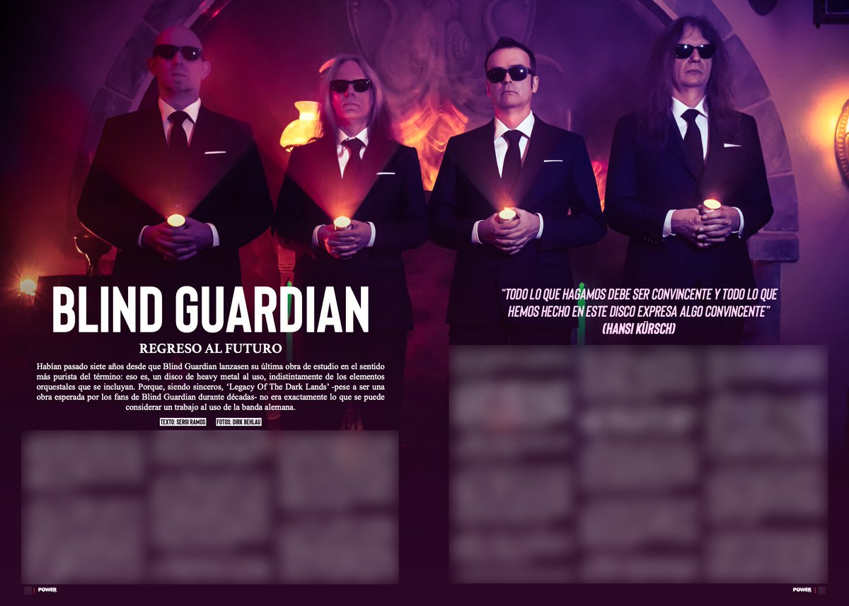 powermagazinesp's tweet photo. El disco de @blind_guardian es uno de los más destacados del año y nos reunimos con ellos para hablar de su nuevo trabajo y de la vida en la azotea de un hotel en Barcelona. Puedes leer la entrevista completa en el #10 de @powermagazinesp aquí:
⚡
🛒 https://t.co/KB5aKSCU4l
⚡ https://t.co/j4z9Xws7vS