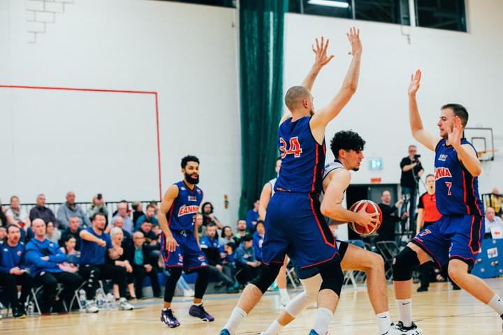 It would have taken more than this to stop the mighty Max Richardson on Sat against DBS Éanna. Great display from Max and the team to go 3-and-1 and share top spot in the Northern Conference with Sligo All Stars, our visitors this Sat evening in La Salle. #BISL