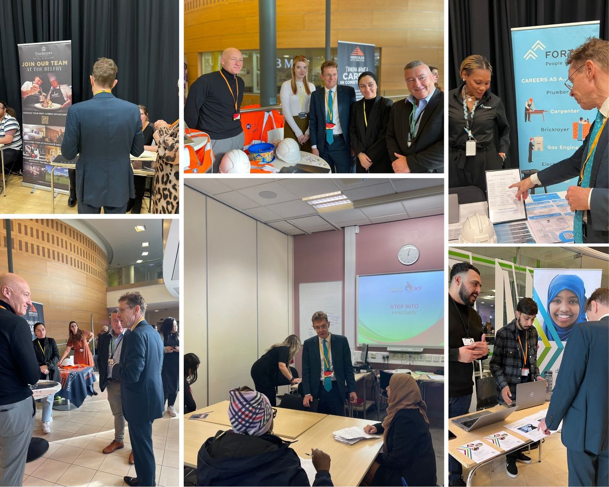 It's fantastic to see so many great employers and training providers today at our Birmingham Jobs Fair. Thank you to @BMetC for hosting us and also our partners: @BhamCityCouncil @CareersWestMids, Job Centre Plus and The Ladder Foundation. #BhamJobsFair