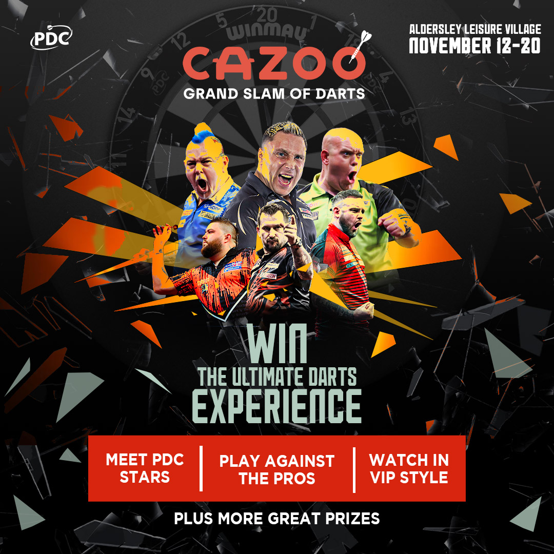 You and a friend have the chance to WIN the 'Ultimate Darts Experience' at the Grand Slam of Darts courtesy of @CazooUK! Click on the link below to be in with a chance of winning! 🎁 - bit.ly/CazooDarts180