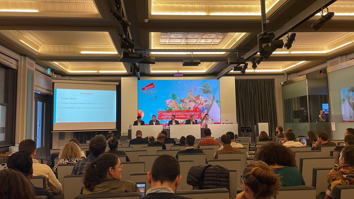 En direct de Bruxelles pour le conseil d’administration de <a href="/JeunesAgri/">Jeunes Agriculteurs</a> exceptionnellement délocalisé dans la Capitale Européenne!