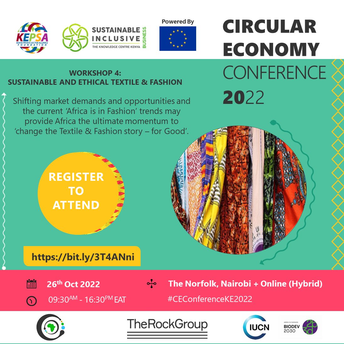 Looking forward to speaking about circular textiles at the Annual circular economy conference tomorrow

To know more read our latest article on Kenya's potential for circular textiles 
👉revolve.media/kenyas-potenti…

#CEConferenceKE2022 #EUinKenya