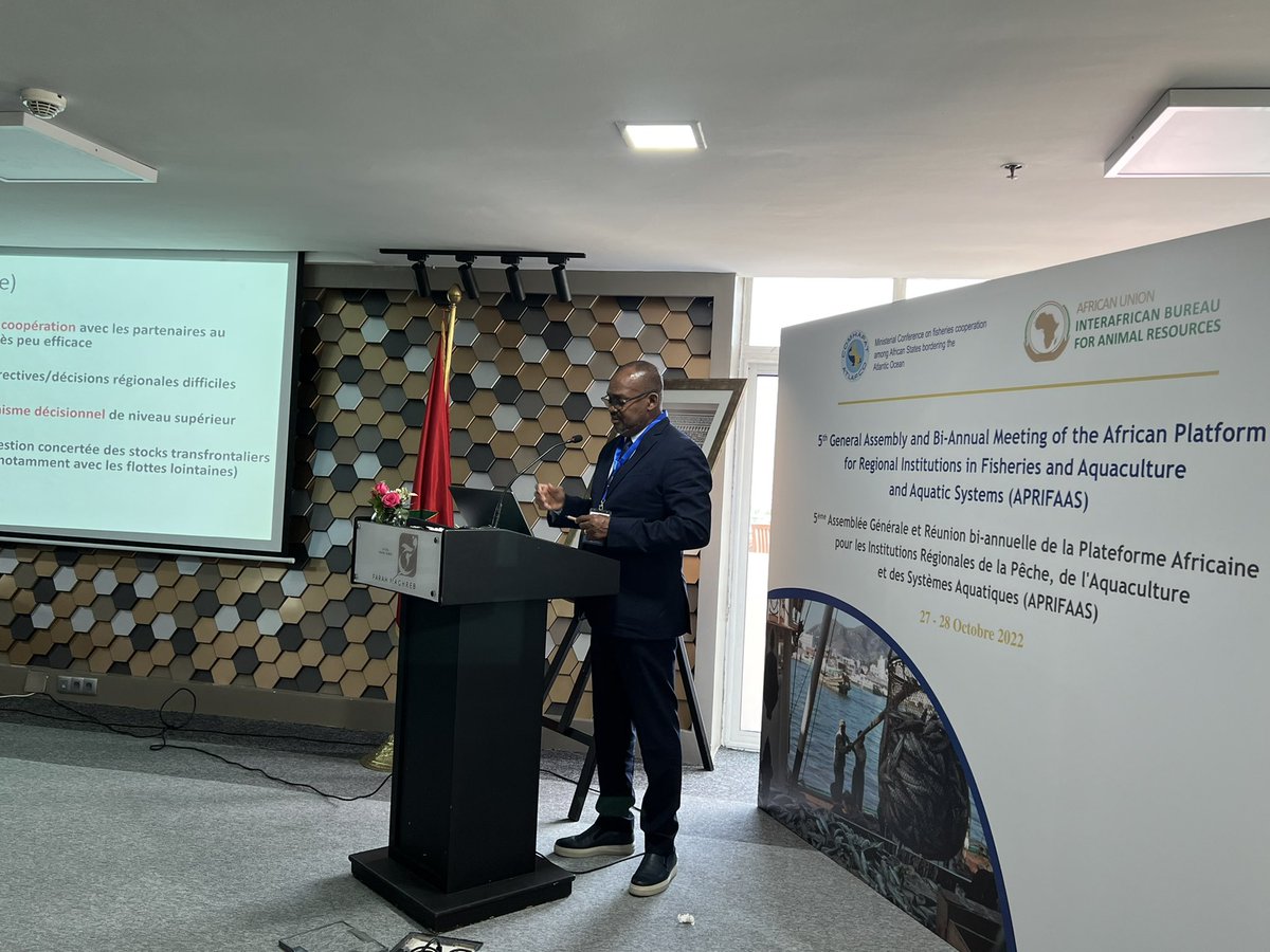 au_ibar's tweet photo. .@au_ibar &amp; @NEPAD_Agency &amp; @ATLAFCOCOMHAFAT are in Rabat, Morocco- holding a stakeholder consultative workshop for the validation of framework for institutional linkages between #RECs #RFBs #RSCs #FishGov2 https://t.co/FxfQtu3erQ