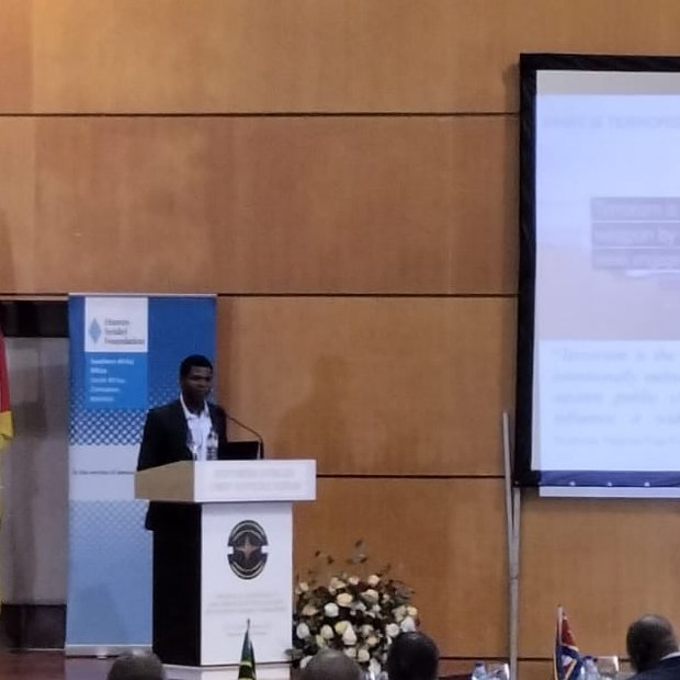 sacjf's tweet photo. "Perception matters... heavy-handed responses by security forces against 'terrorist' groups lead to their escalation because people see the 'injustice' of these responses." @BorgesNhamirre @issafrica #SACJF2022 https://t.co/doDuxS2sHv