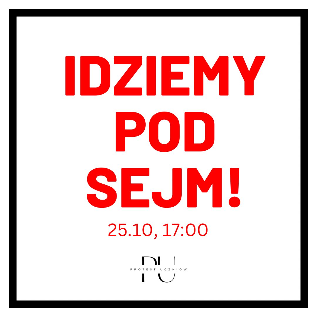 Protestuczniow1's tweet photo. Dziś o 17:00 idziemy pod Sejm pokazać nasz sprzeciw wobec zmian proponowanych w ustawie #lexczarnek . Te zmiany będą prowadziły https://t.co/xKLrcuG2ml. do upolitycznienia szkół oraz ograniczenia roli samorządów lokalnych. 
Czytaj więcej na: https://t.co/y7aSdN6fjf https://t.co/VvSUZTi1sX