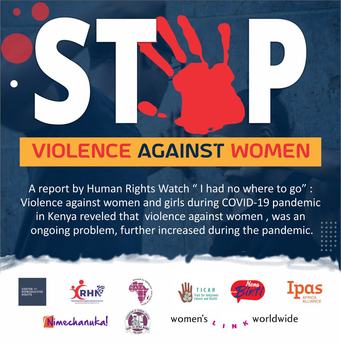 Sexual violence continues to be a hidden pandemic. According to the Gender Based Violence Recovery Centre, “1 in 3 Kenyan females has experienced an episode of sexual violence before the age of 18” while between 39% & 47% women experience GBV in their lifetime. #DefendHerRightsKE