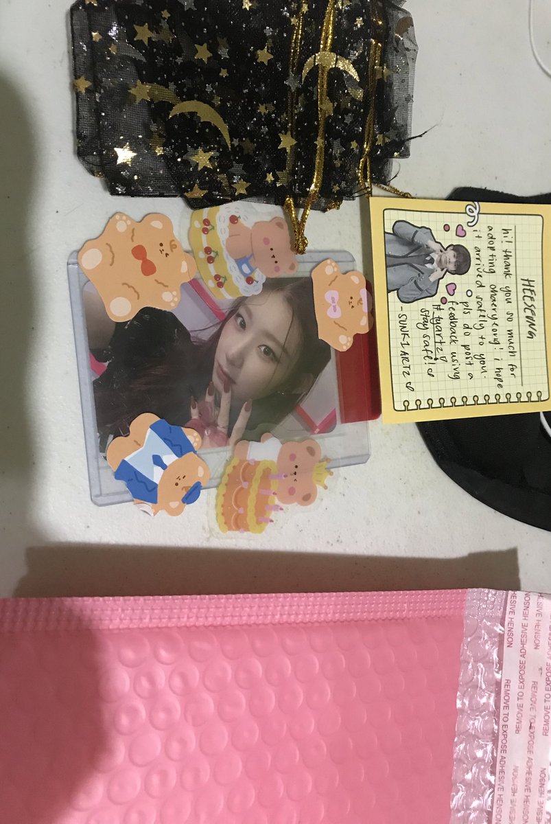 hoshcart0's tweet photo. mail !
hi ! @SUNK1ARTZ received chae na !!! thank youu sm !!!!!!! huhuhu thank u for letting me adopt chae ><
#tyartz #eun_mails https://t.co/fbePFIaXcv