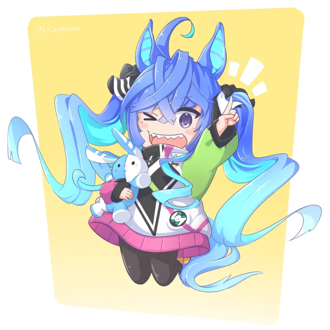 ちびカノープス描き! #ウマ娘#マチカネタンホイザ #ツインターボ #ナイスネイチャ #イクノディクタス 