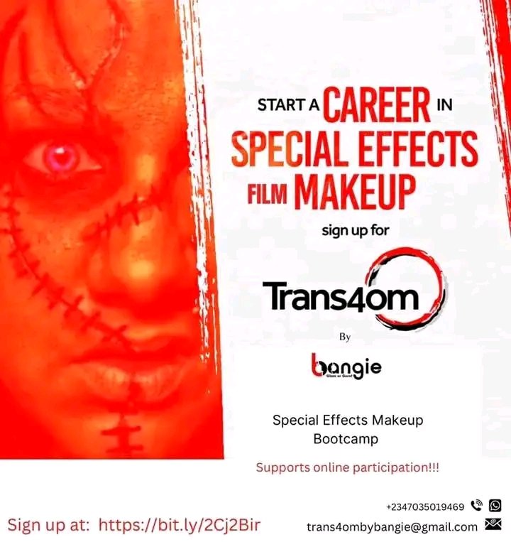 vedet21's tweet photo. #SFX 
#Nollywood

“I want to learn I want to learn”
__________________________________
This is the opportunity 
Come and learn from Emilia Bangie
See more details in the flyers attached 
Sign up here: https://t.co/duyrb9efIy
__________________________________
 #sfxmakeuptutorial https://t.co/mmB9WxdNVp