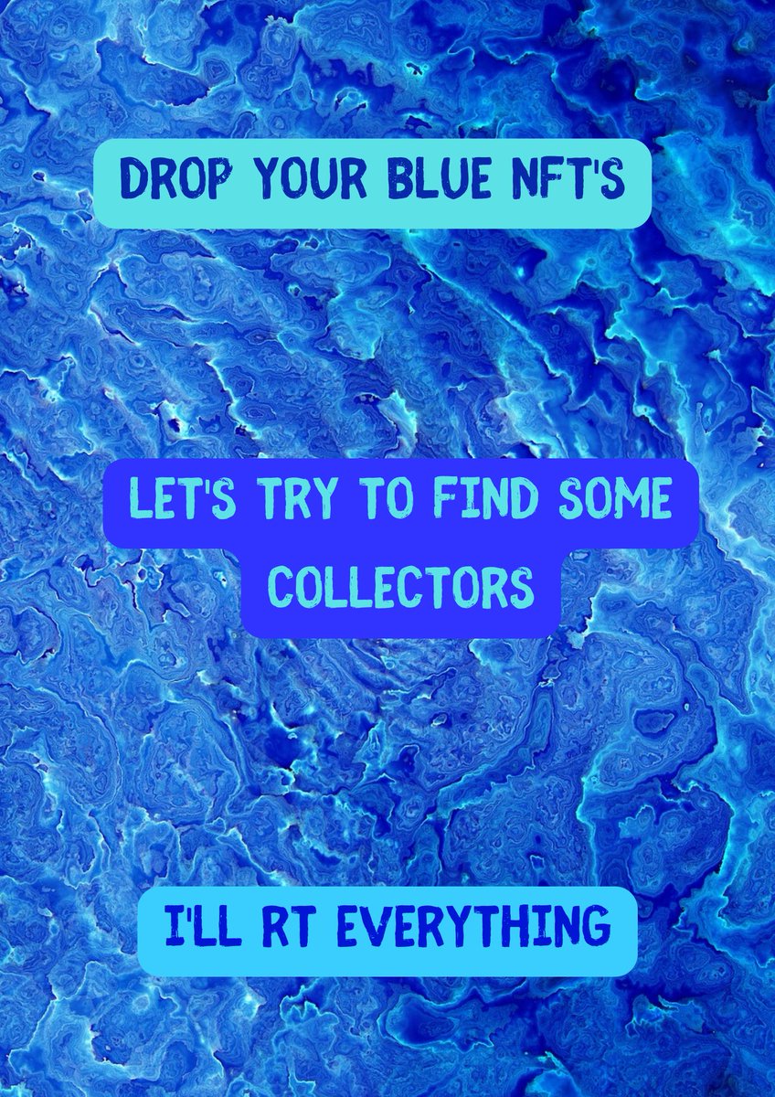 sansosea's tweet photo. hey #nftfam and #nftcommunity 

🎼🎶🎵
"Yo, listen up here's a story
About a little guy
That lives in a blue world...."🎼🎧🎤 - Effeil 65 song

🟦💙Here we go again, #nftshill !🥳🫶!! 
I want to see your awsome blue nft's ! 💙🟦

let's drop, RT and try to find you #nftcollectors https://t.co/9Qgpjnvnq9
