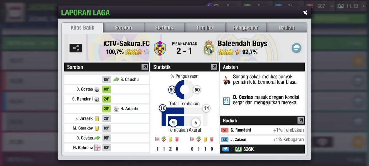 LTEI Cup Round 1

FT: <a href="/iCTVSakuraFC/">iCTV-Sakura.FC</a> 2 - 1 <a href="/BaleendahBoys/">Baleendah Boys</a> 

<a href="/LTEILeagueCup/">LTEI League Cup #LLC24</a>