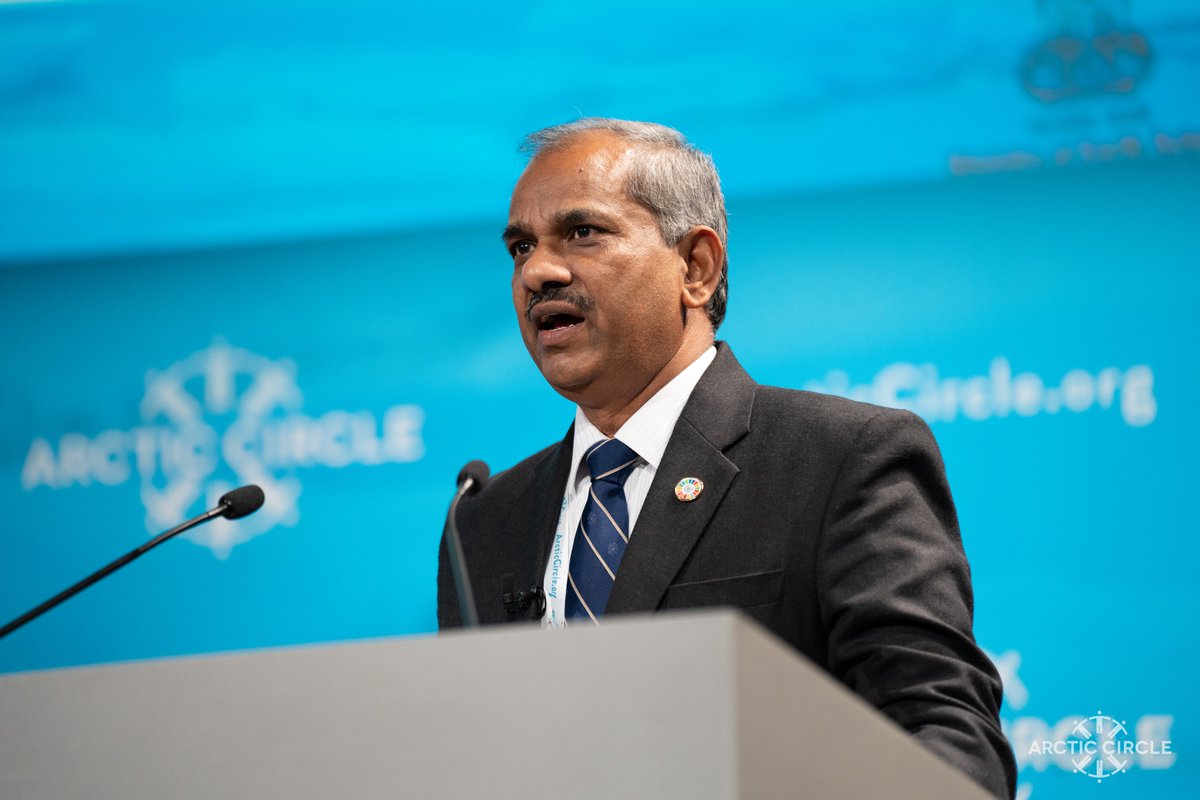 arcticcircleorg's tweet photo. "Studying the polar regions is key to unlocking the past, better understanding the present and predicting the future"
M. Ravichandran, General Secretary, @moesgoi 🇮🇳
@indembiceland
#ArcticCircle2022
#ThirdPoleProcess https://t.co/SAGwLIoDrb