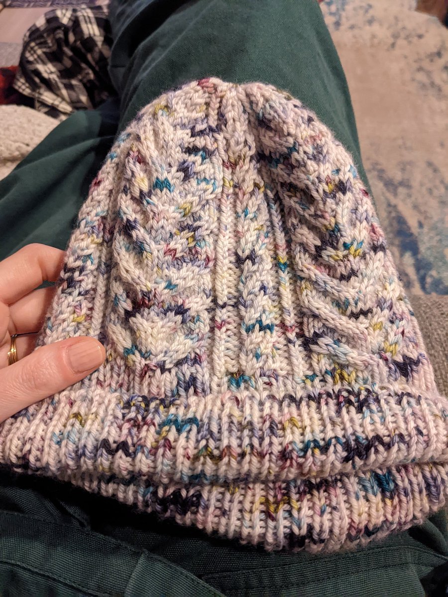 Fresh off of the needles. 🤠 🧶