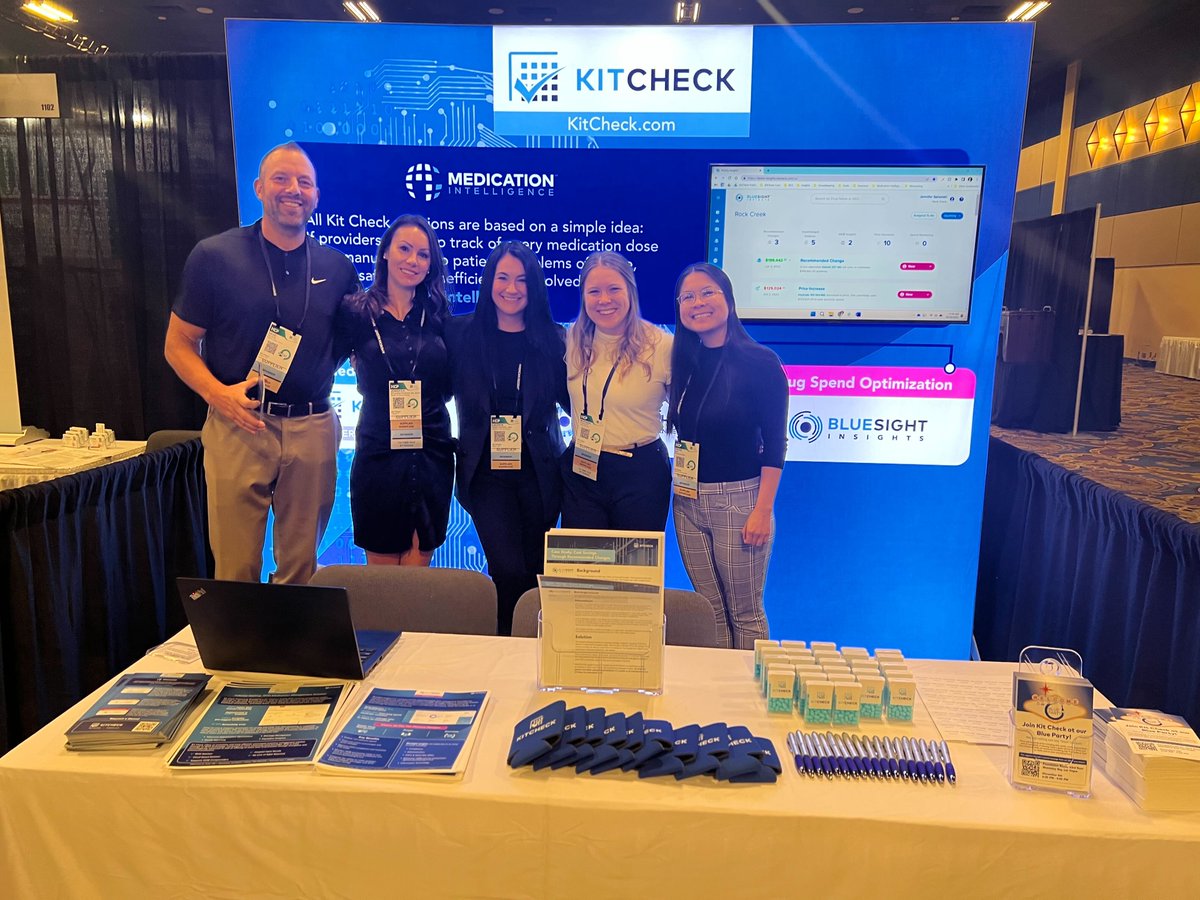 All smiles at the Kit Check booth for our first day at the HCP Fall Conference in the Las Vegas! We hope to see you at our booth or in our World's Fair themed suite.